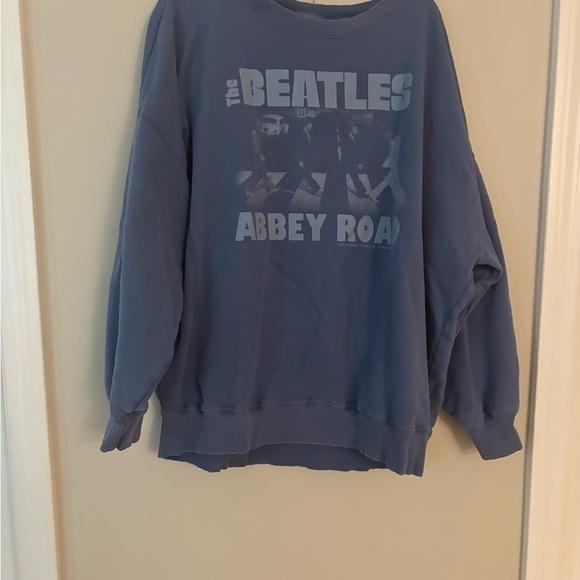 American Eagle Outfitters The Beatles Abbey Road Blue Crewneck Sweater - Picture 4 of 7